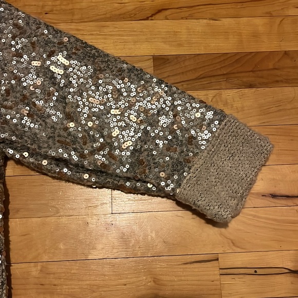 Coldwater creek metalic sequin sweater - Picture 3 of 4